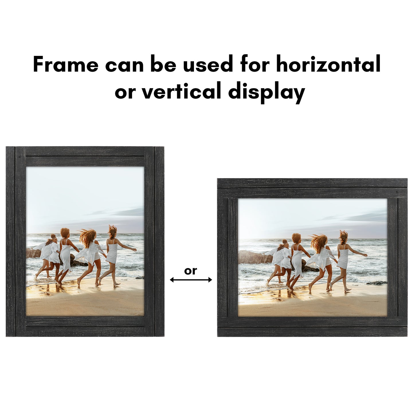 Picture Frame | Rustic Farmhouse Style | Distressed Wood Look | Wall Decor