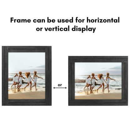 Picture Frame | Rustic Farmhouse Style | Distressed Wood Look | Wall Decor