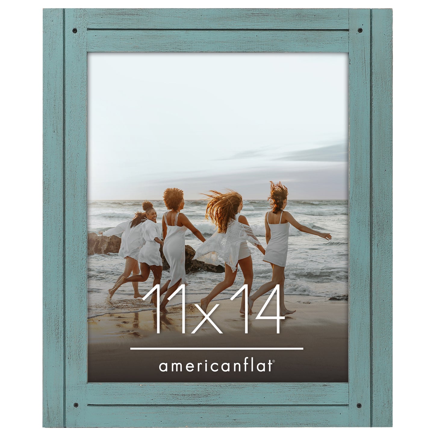 Picture Frame | Rustic Farmhouse Style | Distressed Wood Look | Wall Decor
