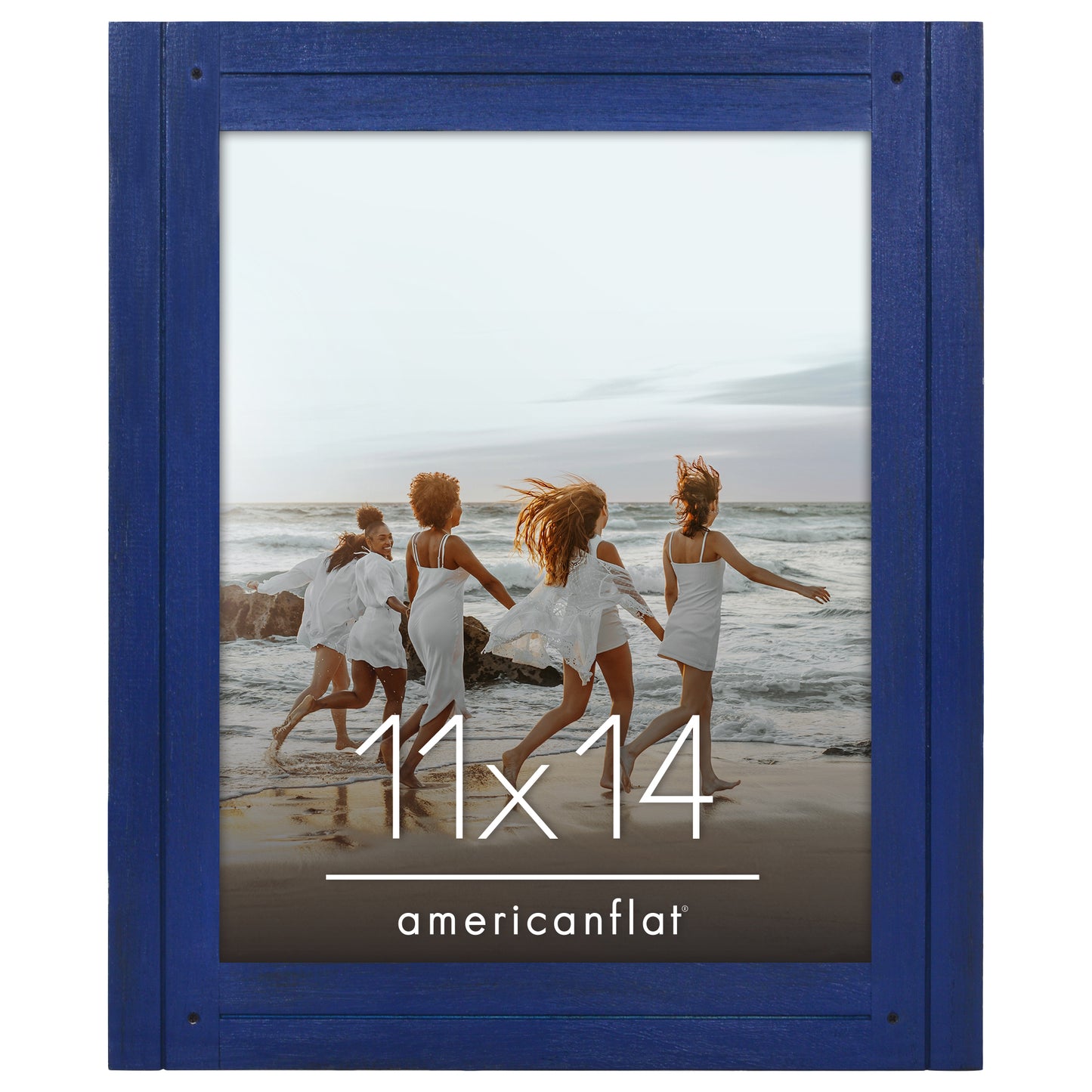 Picture Frame | Rustic Textured Wood | Shatter-Resistant Glass | Easel Back