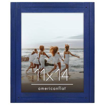 Picture Frame | Rustic Textured Wood | Shatter-Resistant Glass | Easel Back