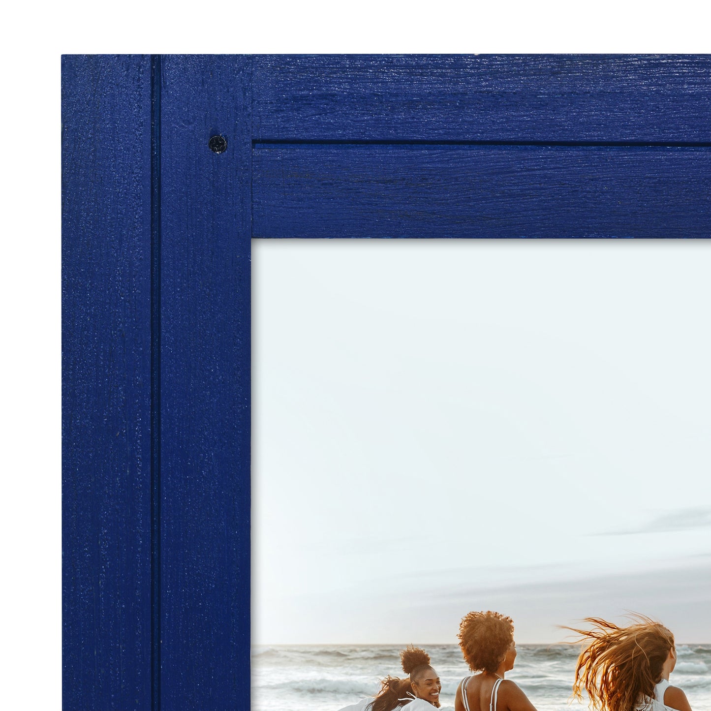 Picture Frame | Rustic Textured Wood | Shatter-Resistant Glass | Easel Back
