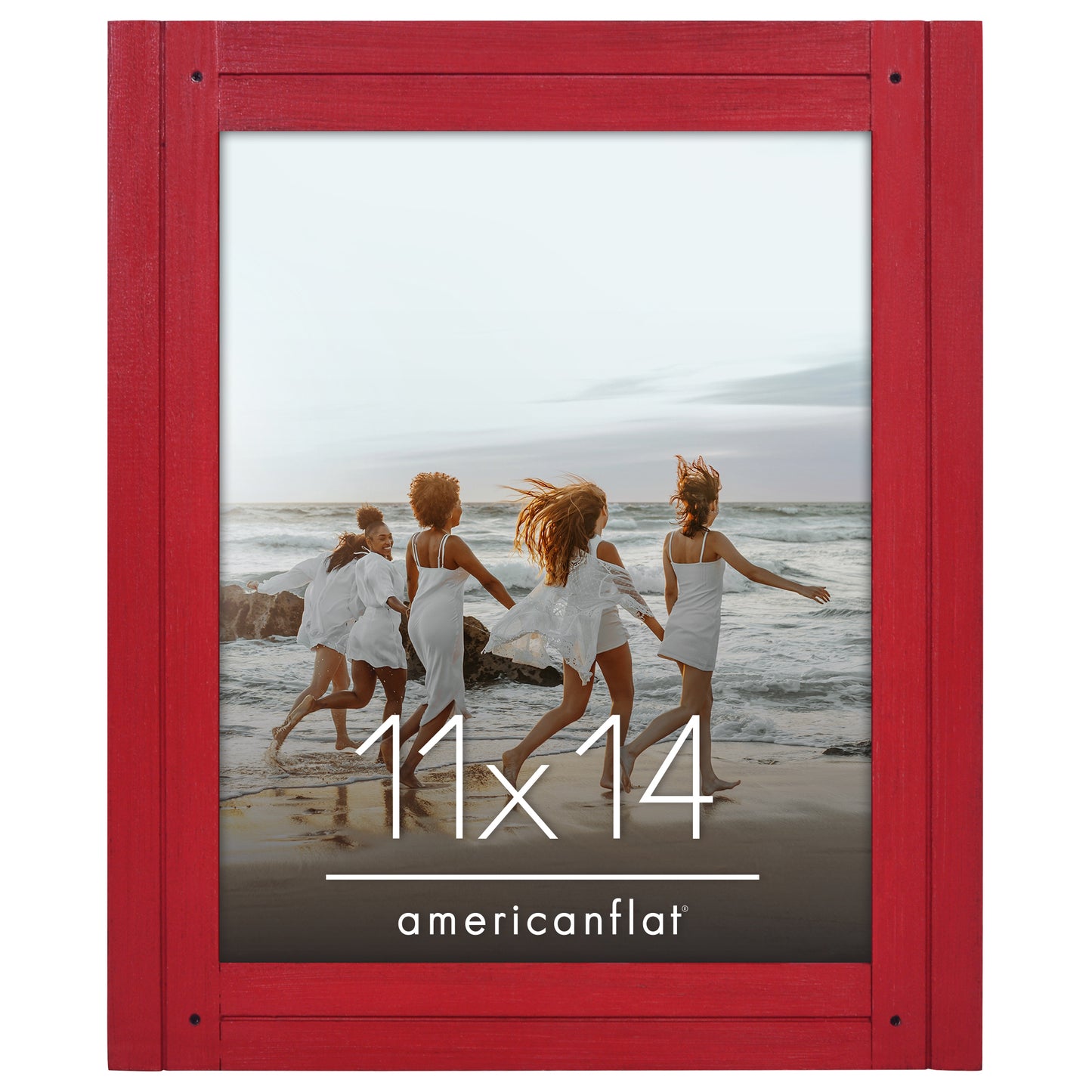 Picture Frame | Rustic Textured Wood | Shatter-Resistant Glass | Easel Back