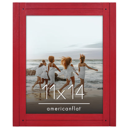 Picture Frame | Rustic Textured Wood | Shatter-Resistant Glass | Easel Back