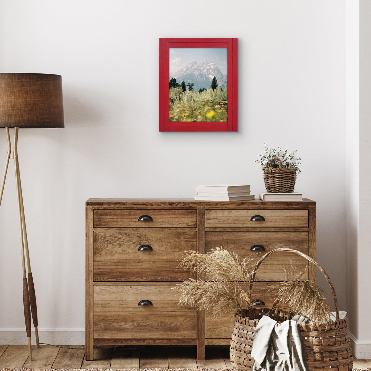 Picture Frame | Rustic Textured Wood | Shatter-Resistant Glass | Easel Back