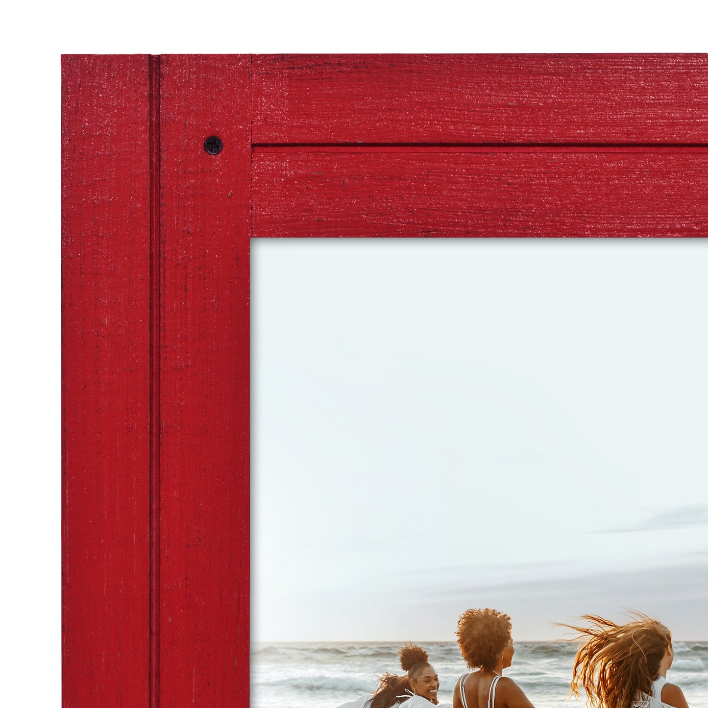 Picture Frame | Rustic Textured Wood | Shatter-Resistant Glass | Easel Back