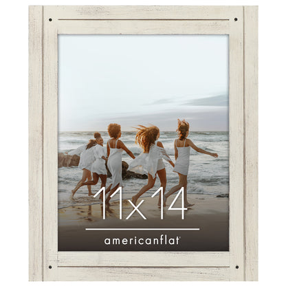 Picture Frame | Rustic Farmhouse Style | Distressed Wood Look | Wall Decor