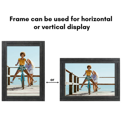 Picture Frame | Rustic Farmhouse Style | Distressed Wood Look | Wall Decor