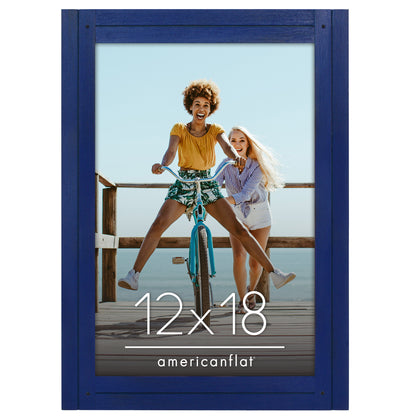 Picture Frame | Rustic Textured Wood | Shatter-Resistant Glass | Easel Back