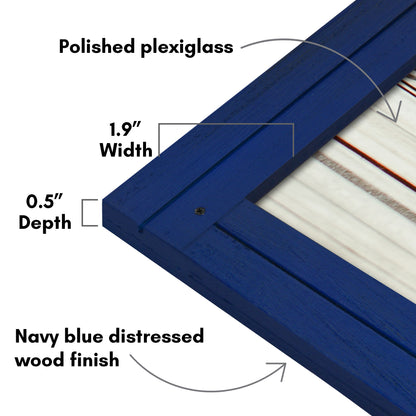 Picture Frame | Rustic Textured Wood | Shatter-Resistant Glass | Easel Back