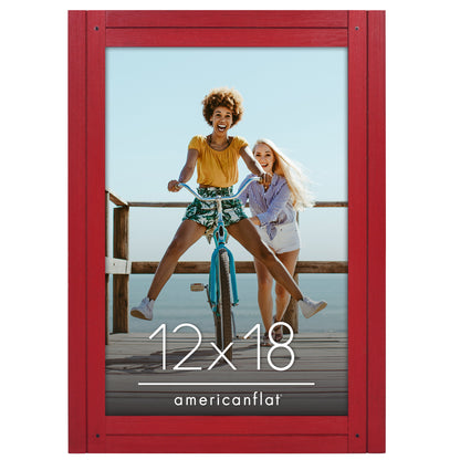 Picture Frame | Rustic Textured Wood | Shatter-Resistant Glass | Easel Back