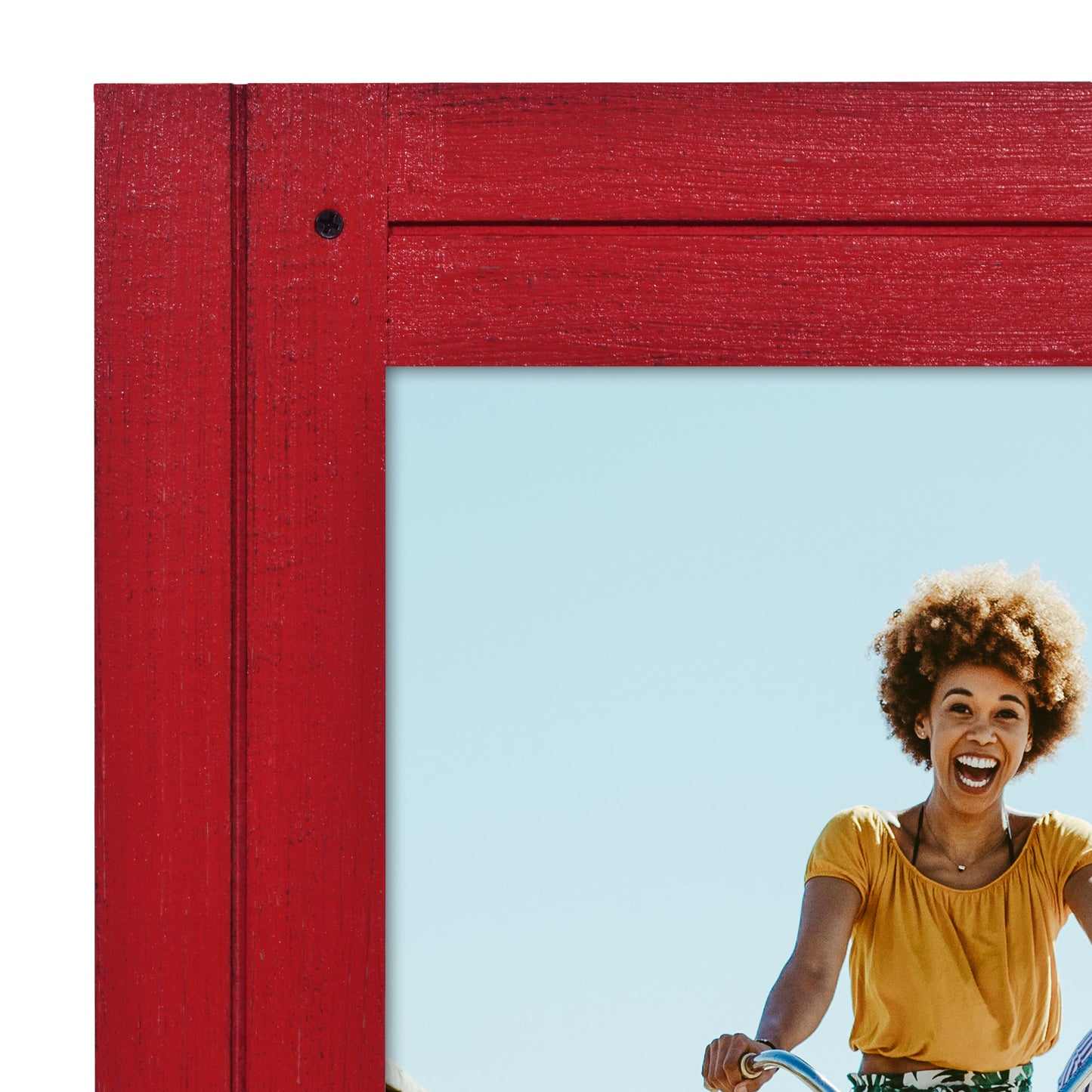 Picture Frame | Rustic Textured Wood | Shatter-Resistant Glass | Easel Back