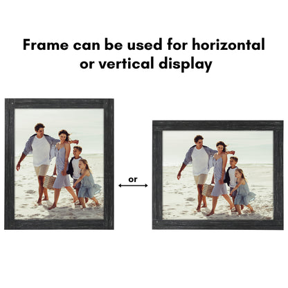 Picture Frame | Rustic Farmhouse Style | Distressed Wood Look | Wall Decor