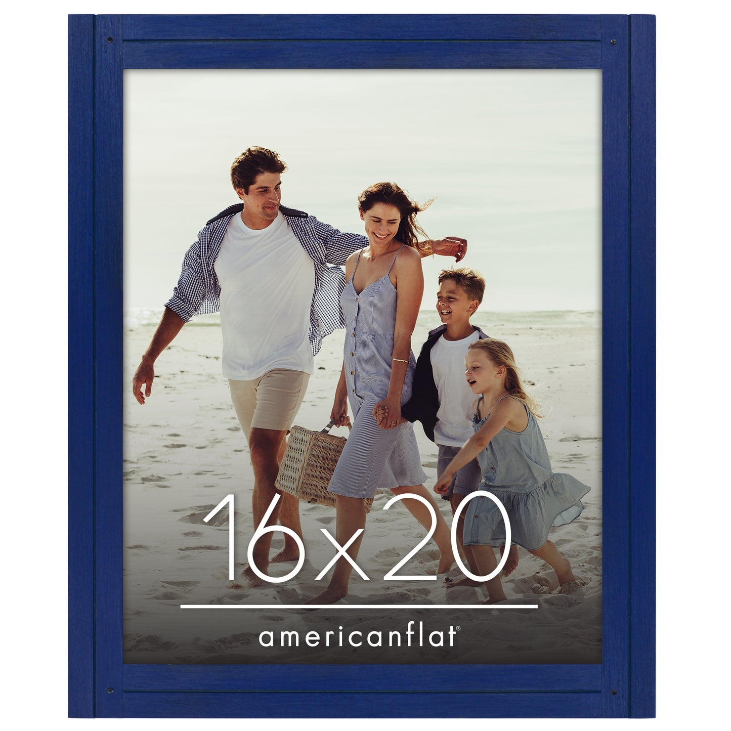 Picture Frame | Rustic Textured Wood | Shatter-Resistant Glass | Easel Back