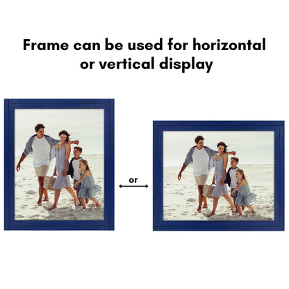 Picture Frame | Rustic Textured Wood | Shatter-Resistant Glass | Easel Back