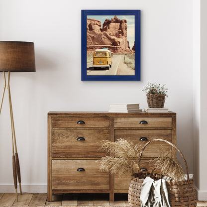 Picture Frame | Rustic Textured Wood | Shatter-Resistant Glass | Easel Back
