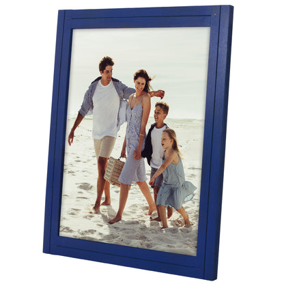 Picture Frame | Rustic Textured Wood | Shatter-Resistant Glass | Easel Back