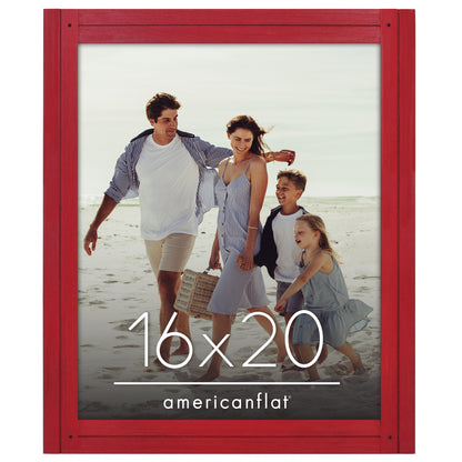 Picture Frame | Rustic Textured Wood | Shatter-Resistant Glass | Easel Back