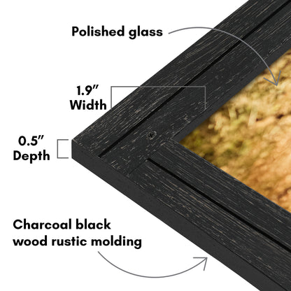 Picture Frame | Rustic Farmhouse Style | Distressed Wood Look | Wall Decor
