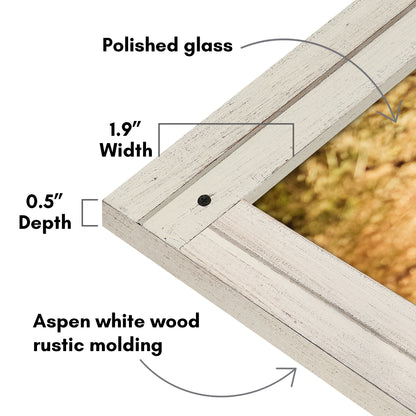 Picture Frame | Rustic Farmhouse Style | Distressed Wood Look | Wall Decor