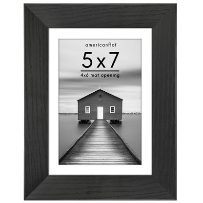Picture Frame | Wide Molding | Included Mat | Shatter-Resistant Glass | Wall Decor
