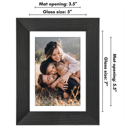 Picture Frame | Wide Molding | Included Mat | Shatter-Resistant Glass | Wall Decor