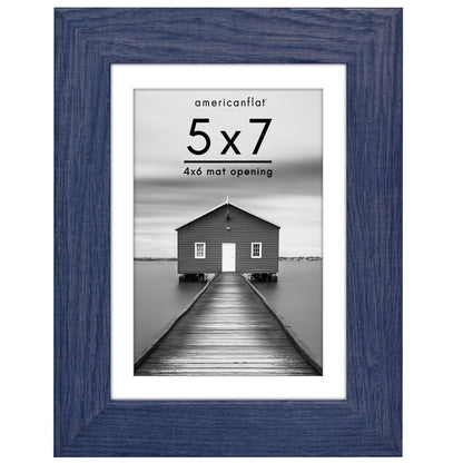 Picture Frame | Wide Molding | Included Mat | Shatter-Resistant Glass | Wall Decor