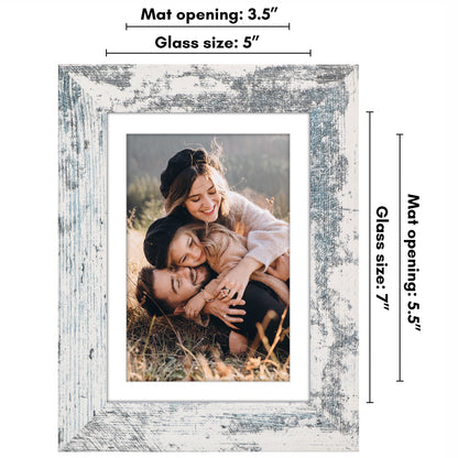 Picture Frame | Wide Molding | Included Mat | Shatter-Resistant Glass | Wall Decor