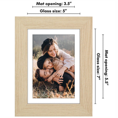 Picture Frame | Wide Molding | Included Mat | Shatter-Resistant Glass | Wall Decor