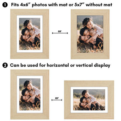 Picture Frame | Wide Molding | Included Mat | Shatter-Resistant Glass | Wall Decor