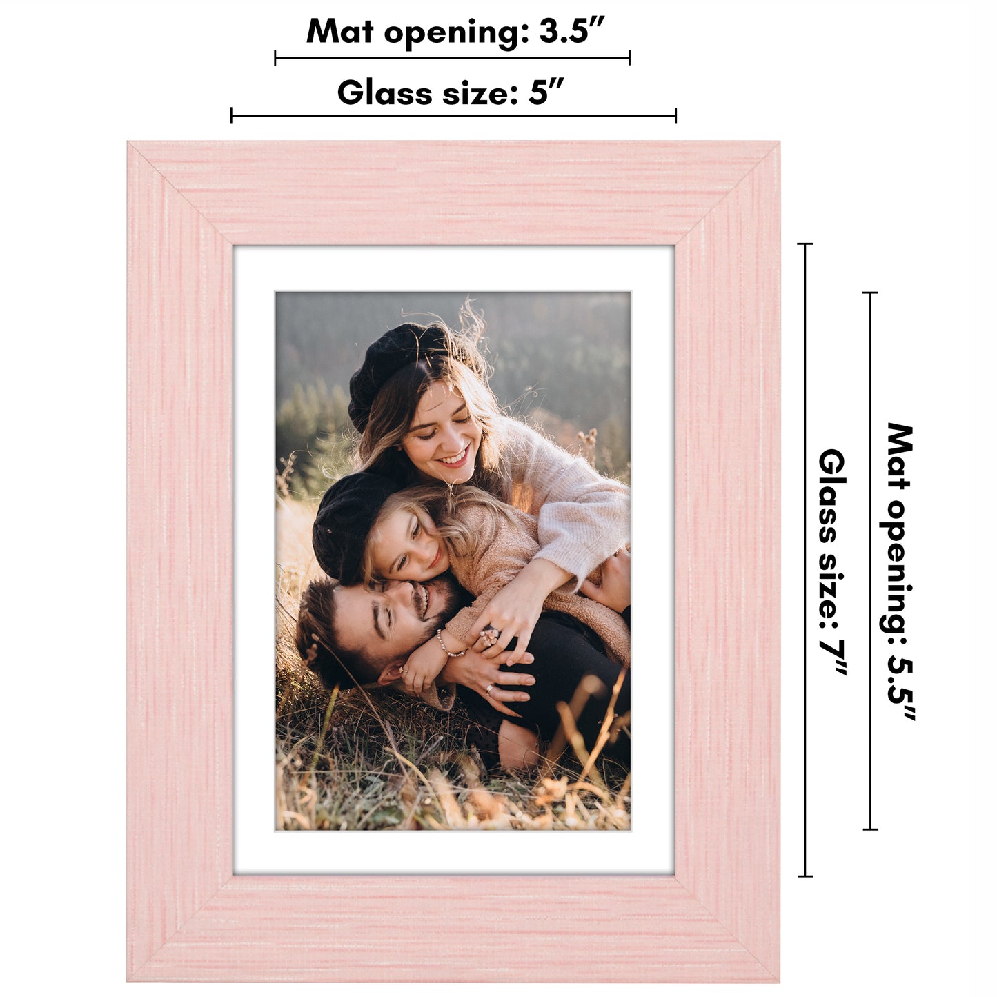 Picture Frame | Wide Molding | Included Mat | Shatter-Resistant Glass | Wall Decor