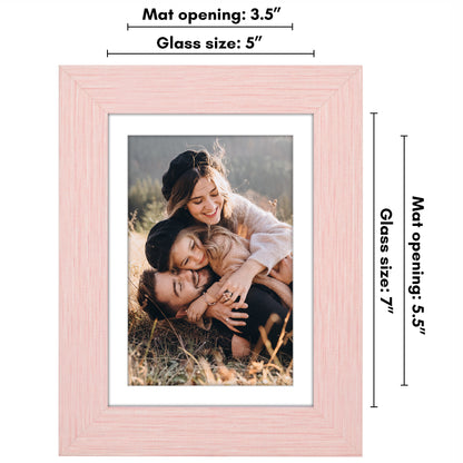 Picture Frame | Wide Molding | Included Mat | Shatter-Resistant Glass | Wall Decor