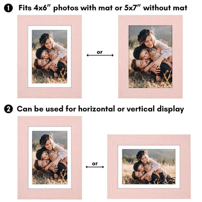 Picture Frame | Wide Molding | Included Mat | Shatter-Resistant Glass | Wall Decor