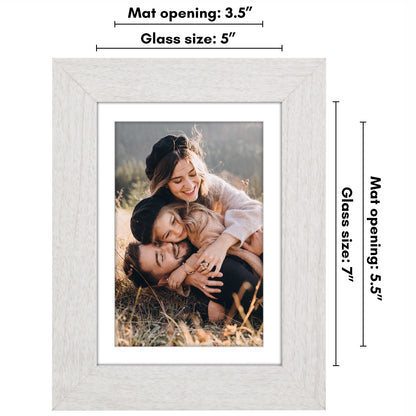 Picture Frame | Wide Molding | Included Mat | Shatter-Resistant Glass | Wall Decor
