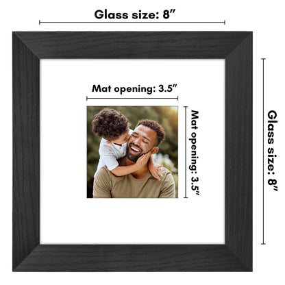 Picture Frame | Wide Molding | Included Mat | Shatter-Resistant Glass | Wall Decor