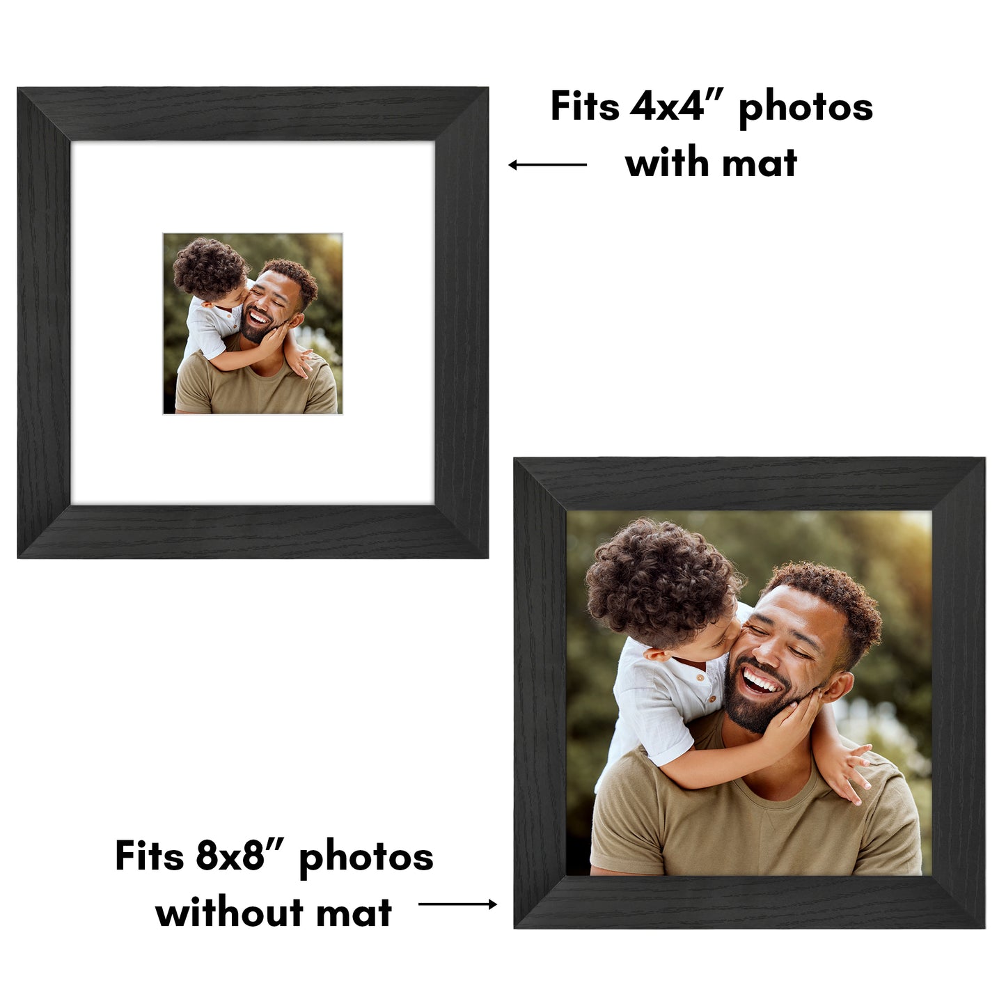 Picture Frame | Wide Molding | Included Mat | Shatter-Resistant Glass | Wall Decor