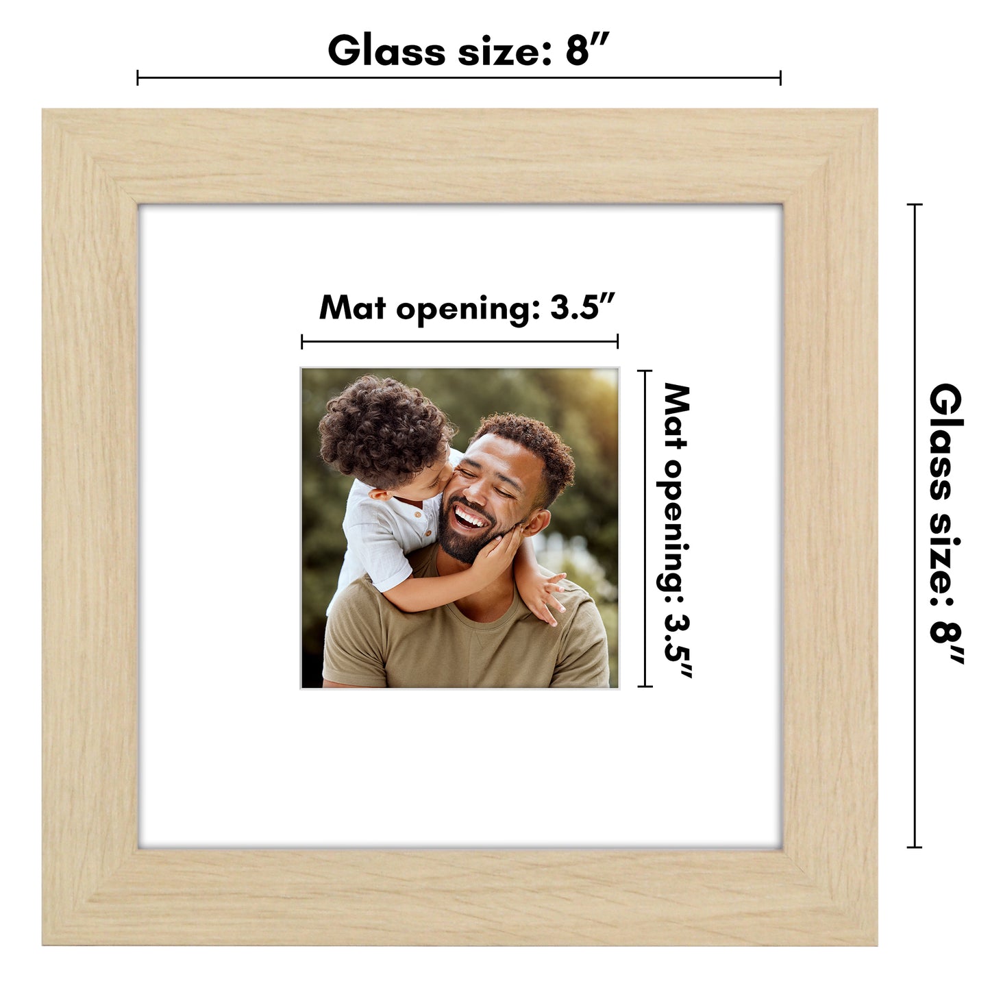 Picture Frame | Wide Molding | Included Mat | Shatter-Resistant Glass | Wall Decor