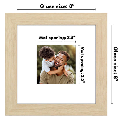 Picture Frame | Wide Molding | Included Mat | Shatter-Resistant Glass | Wall Decor