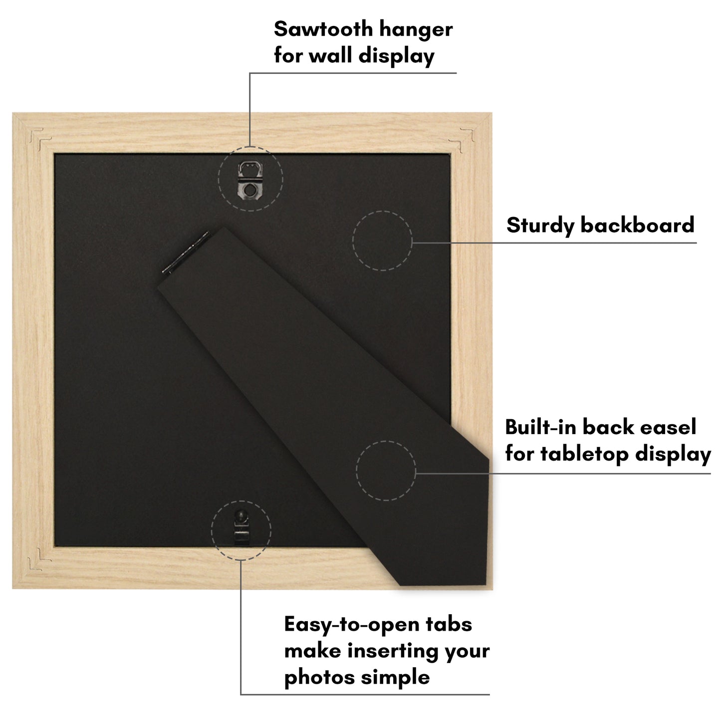 Picture Frame | Wide Molding | Included Mat | Shatter-Resistant Glass | Wall Decor