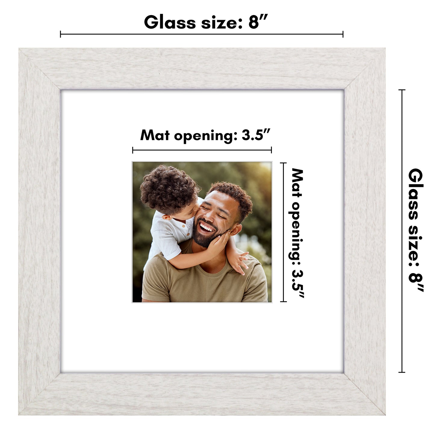 Picture Frame | Wide Molding | Included Mat | Shatter-Resistant Glass | Wall Decor