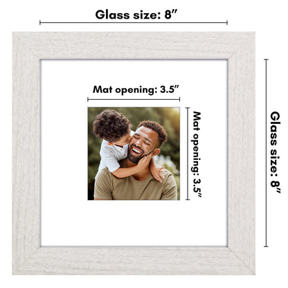 Picture Frame | Wide Molding | Included Mat | Shatter-Resistant Glass | Wall Decor