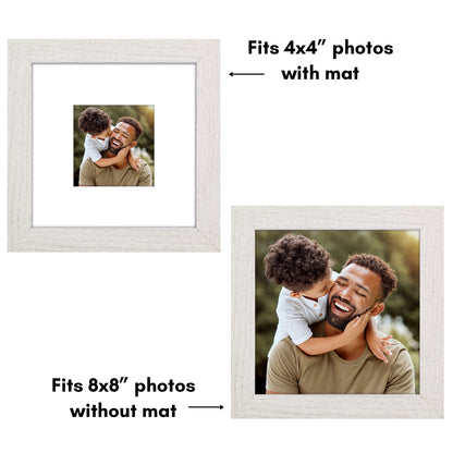 Picture Frame | Wide Molding | Included Mat | Shatter-Resistant Glass | Wall Decor