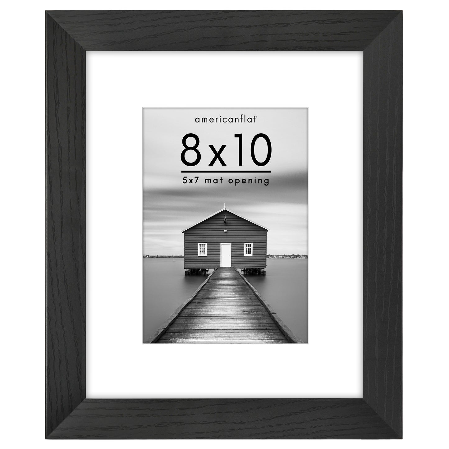 Picture Frame | Wide Molding | Included Mat | Shatter-Resistant Glass | Wall Decor