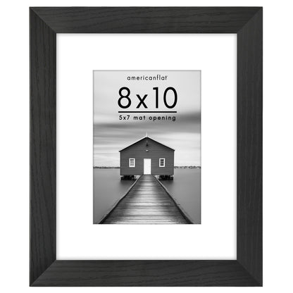 Picture Frame | Wide Molding | Included Mat | Shatter-Resistant Glass | Wall Decor
