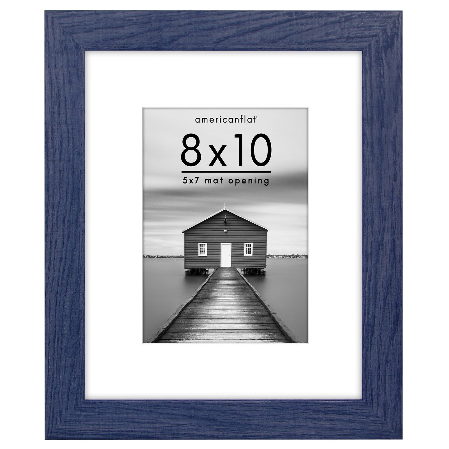 Picture Frame | Wide Molding | Included Mat | Shatter-Resistant Glass | Wall Decor