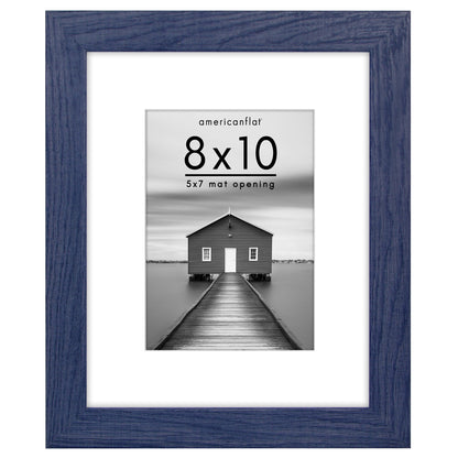Picture Frame | Wide Molding | Included Mat | Shatter-Resistant Glass | Wall Decor