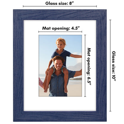 Picture Frame | Wide Molding | Included Mat | Shatter-Resistant Glass | Wall Decor