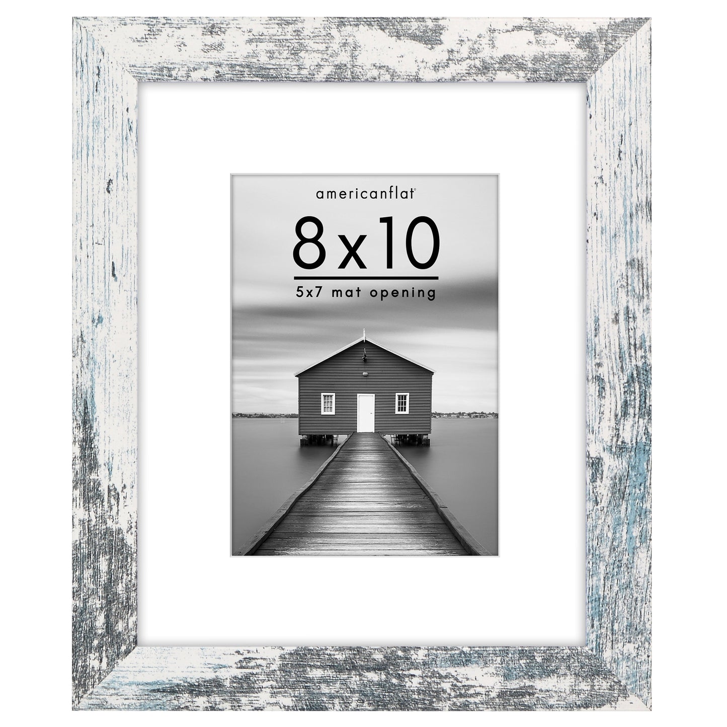 Picture Frame | Wide Molding | Included Mat | Shatter-Resistant Glass | Wall Decor