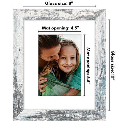 Picture Frame | Wide Molding | Included Mat | Shatter-Resistant Glass | Wall Decor