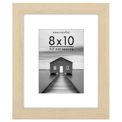 Picture Frame | Wide Molding | Included Mat | Shatter-Resistant Glass | Wall Decor